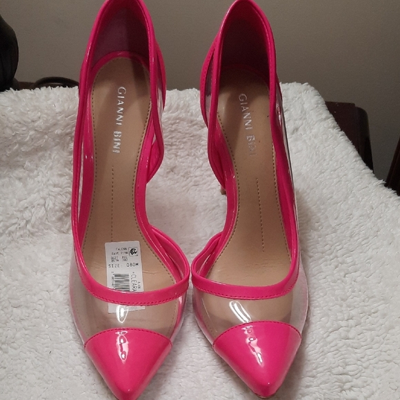 Gianni Bini Hot Pink Heels - Picture 1 of 12